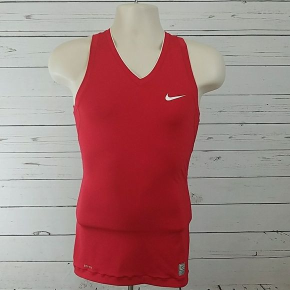 Nike Tops - Nike Womens Pro Compression Shirt Red Small Nwt